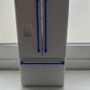 New Mini Dollhouse Refrigerator Working Doors & Freezer Drawer 3D Printed 1:12